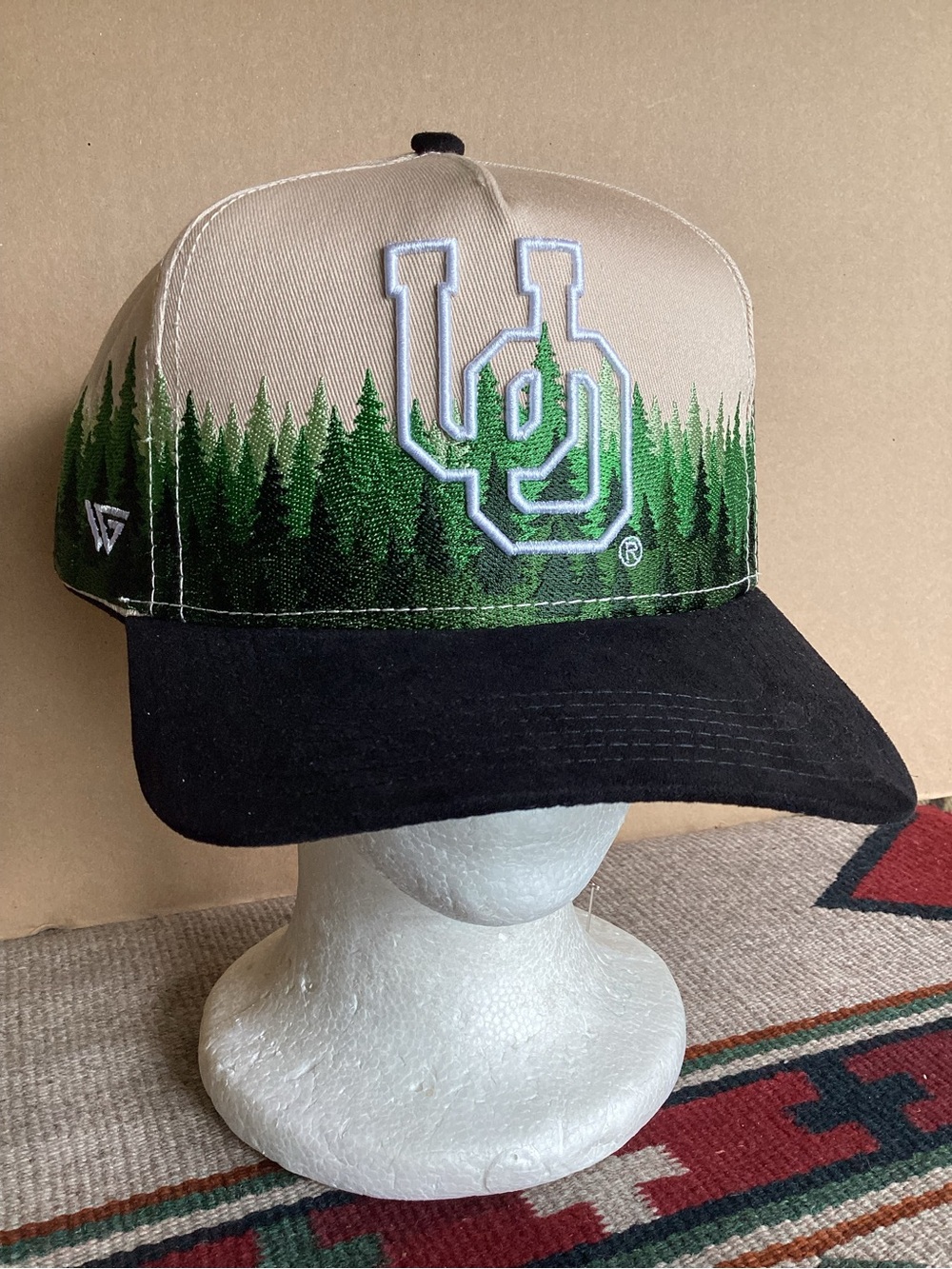 Woodngrail Oregon ducks embroidered Trees 2.0 SnapBack Hat NWT